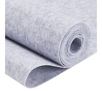 BENECREAT Tela de fieltro gris claro de 40 cm x 3 m, forro de tela para estante, decoraciones festivas, marcos de fotos DIY y cajas de joyería, 1 mm de grosor