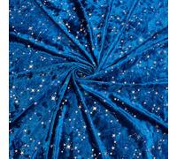 BENECREAT Tela de terciopelo de 1 m con patrón de estrellas, tela de terciopelo brillante de 1,6 m de ancho, tela de terciopelo brillante para manualidades, costura, tapicería, ropa, manualidades