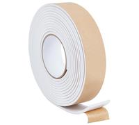 BENECREAT Tira de Espuma Autoadhesiva 5m, Cinta Aislante de Espuma de 40x4mm, Burlete Autoadhesivo de Alta Densidad para Ventana, Puerta Del Coche, Turco, Aire Acondicionado, Blanco
