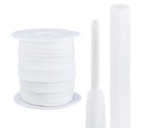 BENECREAT Tubo termorretráctil de 20 m, funda de aislamiento de alambre de polietileno, envoltura retráctil eléctrica de 17,5 mm de ancho para protección de cables y proyectos de bricolaje, color