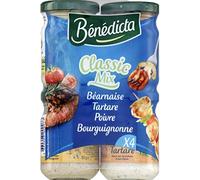 Bénédicta - Surtido de salsas bearnesa, sarro, cóctel y Bourguignonne - 330G - Precio por unidad - entrega rápida