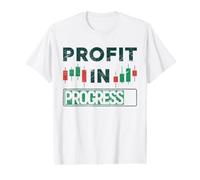 Beneficio en Progreso Criptomoneda y Comercio de valores Camiseta gráfica económica