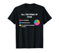 Beneficios del Yoga Sarcástico Divertido Sarcasmo Humor Meditación Zen Camiseta