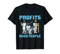 Beneficios sobre Personas Divertido Anti Multimillonario Capitalismo Meme Camiseta