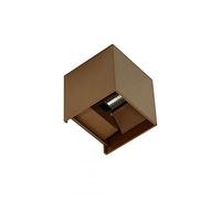 Beneito Faure Lek - Lámpara aplique de pared LED biemisión para ambientes marinos - Corten, 2700 K luz cálida