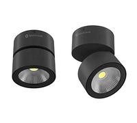 Beneito - Lámpara de techo LED 15 W Negro, 840 orientable drehber Concord aluminio