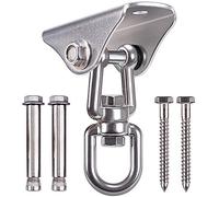 BeneLabel Besthouse Ganchos de Techo, Anclaje de Techo, SUS304 Acero Inoxidable, Rotación de 360 °, 4 Tornillos para Hormigón y Madera Yoga, Hamacas, Sillón Colgante, Sacos de Boxeo