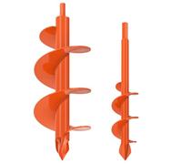 BeneLabel Broca de Barrena para Jardín, 23x4.1cm & 31x10cm Broca de Taladro Espiral Barrena para Postes Valla Jardinera Taladro para Columna Buzón Cama/Sembrado/Valla, Se Adapta Hexágono de 10mm