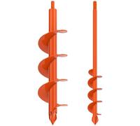 BeneLabel Broca de Barrena para Jardín, 41x4.1cm & 41x8.9cm Broca de Taladro Espiral Barrena para Postes Valla Jardinera Taladro para Columna Buzón Cama/Sembrado/Valla, Se Adapta Hexágono de 10mm