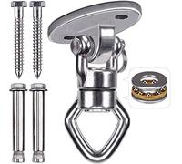 BeneLabel Colgador de Columpio con 2 rodamientos, Capacidad de 800 LB, Dispositivo de rotación más Seguro, Accesorio para Colgar para Danza aérea de Seda, Juego de Columpio de árbol Web