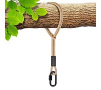 Benelabel Hamaca Columpio áRbol Cuerda Colgar pon MosquetóN, 1.5m Correas Cuerda Columpio Exterior Silla áRbol Exterior Jueg Parque Infantil Accesorios, hasta 2500lbs, 10mm DediáMetro, Blanco Hueso