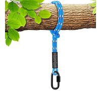 Benelabel Hamaca Columpio áRbol Cuerda para Colgar pon MosquetóN, 3m Correas Cuerda Columpio Exterior para Silla áRbol Exterior Jueg Parque Infantil Accesorios, hasta 2500lbs, 10mm DediáMetro, Azul