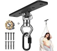 BeneLabel Montaje en techo colgante columpio con cojinete 900 lbs capacidad bolsa pesada suspensión de acero inoxidable silla colgante montaje 360° swing hardware para antena de seda, saco de boxeo