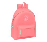 BENETTON BASICS CORAL - Day Pack Infantil, Mochila Infantil, Calidad y Máxima Resistencia, Cómoda y Versátil, 33x15x42 cm