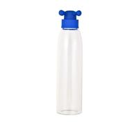 Botella de agua 500ml borosilicato tapa azul de grifo colección Rainbow