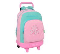 BENETTON Mochila escolar Dolce Grande 45 cm con carro extraíble y ruedas