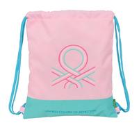 BENETTON DOLCE - Mochila Saco Plano Grande, Mochila, Ideal para Niños de Diferentes Edades, Cómoda y Versátil, Calidad y Resistencia, 35x40 cm