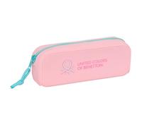 BENETTON DOLCE - Portatodo Cuadrado Silicona, Estuche Infantil, Estuche Niño, Ideal para Niños en Edad Escolar, Cómodo y Versátil, Calidad y Resistencia, 18.5x5.5x7.5 cm