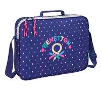 BENETTON DROP - Cartera Extraescolares, Maletín Portatodo, Bandolera, Cómoda y Versátil, Calidad y Resistencia, 38x6x28 cm