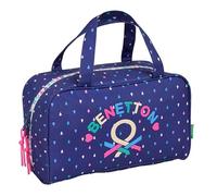 Benetton Drop - Neceser Rectangular con Asa, Neceser Infantil, Adaptable a Carro, Ideal para Niños de 5 a 14 Años, Cómodo y Versátil, Calidad y Resistencia, 31x14x19 cm