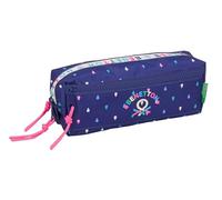 Benetton Drop - Portatodo Triple Pequeño, Estuche Infantil, Estuche Niño, Ideal para Niños en Edad Escolar, Cómodo y Versátil, Calidad y Resistencia, 22x6x8.5 cm