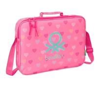 BENETTON HEART - Cartera Extraescolares, Maletín Portatodo, Bandolera, Cómoda y Versátil, Calidad y Resistencia, 38x6x28 cm