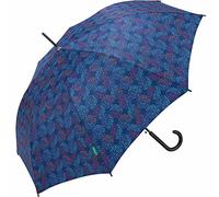 Benetton Long - Paraguas automático tipo bastón, con diseño de lunares, 105 cm