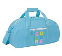 BENETTON SPRING - Bolsa de Deporte, Mochila, Ideal para Niños de Diferentes Edades, Cómoda y Versátil, Calidad y Resistencia, 50x26x20 cm, Color Celeste