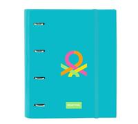 BENETTON SUMMER - Carpeta 4 Anillas de 35 cm con 100 Hojas A4, Ideal para Niños de Diferentes Edades, Cómoda y Versátil, Calidad y Resistencia, 27x3.5x32 cm