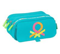 Benetton Summer - Portatodo Triple Big, Estuche Infantil, Estuche Niño, Ideal para Niños en Edad Escolar, Cómodo y Versátil, Calidad y Resistencia, 21.5x8x10 cm