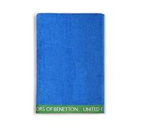 Benetton Toalla DE Playa 90X160CM 380GSM 100% ALGODÓN Velour Azul Rainbow, BE143