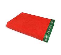 Benetton Toalla DE Playa 90X160CM 380GSM 100% ALGODÓN Velour Rojo Rainbow, BE144