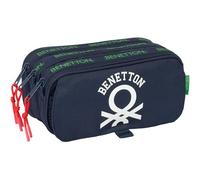 BENETTON TOGETHER - Portatodo Triple Big, Estuche Infantil, Estuche Niño, Ideal para Niños en Edad Escolar, Cómodo y Versátil, Calidad y Resistencia, 21.5x8x10 cm