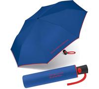 Benetton United Colors of 56602, Paraguas Plegable Automatico 52 Cm Blue Unisex niños, Azul, 95 cm