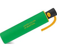 Benetton United Colors of 56604, Paraguas Plegable Automatico 52 Cm Green Unisex niños, Verde, 95 cm