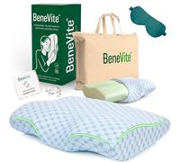 BeneVite Almohada Ergonómica, Mejor Almohada Cervical, cojin viscoelastico, Almohadas cervicales para Dormir, Memory Foam Pillow, Almohadas cervicales, almofada