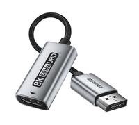 BENFEI Adaptador DisplayPort1.4 a HDMI2.1 8K@60Hz/4K@240Hz/1080P@480Hz, Adaptador Unidireccional DP para Computadora a Monitor HDMI,Compatible con Gaming Monitor, TV, AMD, NVIDIA