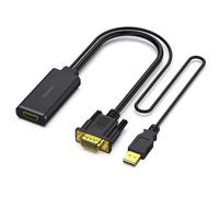 BENFEI Adaptador VGA a HDMI, convertidor 1080P con Audio Desde Ordenador/portátil Fuente VGA a HDMI TV/Monitor