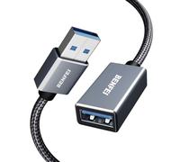 BENFEI Cable Alargador USB 3.0 [1M], Nylon trenzado Cable Extension USB Compatible con Webcam, Cámara, Teléfono, Hub USB, Ratón, Teclado, Impresora, Disco Duro, Auriculares