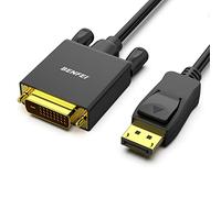BENFEI Cable DisplayPort a DVI, 1,8m Adaptador macho a macho chapado en oro Para Lenovo, Dell, HP, ASUS y otras marcas