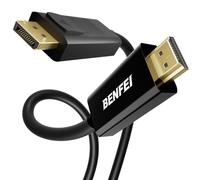 BENFEI Cable DisplayPort a HDMI de 4,5 m, puerto de visualización DP a HDMI HDTV 1080P, adaptador macho a macho, cable chapado en oro para Lenovo, Dell, HP, Asus y otras marcas