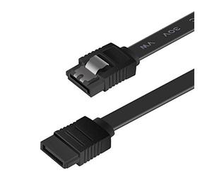 BENFEI Cable SATA III, 6 Gbps, 45.7cm Cable Para disco duro SATA, SSD, Controlador de CD, grabadora de CD, Negro
