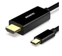 BENFEI Cable USB C a HDMI 4K, 0.9M Type-C a HDMI [Compatible con Thunderbolt 3] para MacBook Pro 2019/2018/2017, MacBook Air/iPad Pro 2018, Samsung Galaxy S10 / S9, Surface Book 2 y más