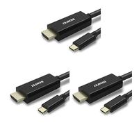 BENFEI Cable USB C (Thunderbolt 3) a HDMI 4K, cable 1.8M USB-C a HDMI chapado en oro (solo compacto con dispositivos USB C que admiten el modo DisplayPort Alt) (Paquete de 3)