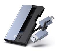 BENFEI Carcasa M.2 NVMe, Carcasa SSD M2 con UASP, USB 3.0/ USB C 3.2 Gen 2 10Gbps Caja Disco Duro para SSD M.2 NVMe PCIE M Key B+M Key 2230/2242/2260/2280 con convertidor USB C y USB A
