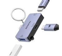BENFEI Hub USB C 3 en 1, Supercompacto, USB-C a HDMI 4K@60Hz, 10Gbps USB-A, 100W Power Delivery Compatible con MacBook Pro/Air, iMac, iPhone 16/15 Pro/Pro MAX, XPS, Thinkpad y más