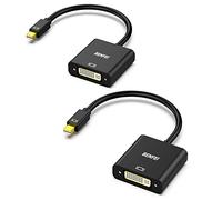 BENFEI Mini DisplayPort a DVI, Adaptador 2 Paquete Thunderbolt 2 a DVI bañado en Oro Compatible con MacBook Air/Pro, Microsoft Surface Pro/Dock, Monitor, proyector y más