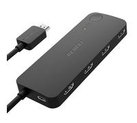 BENFEI USB 3.0 HDMI Switch 4 In 1 out 4K@60Hz, 2K@144Hz, HDCP 2.3【con Soporte de Ecualización Adaptativa y Distancia de transmisión HDMI de hasta 9M】 Compatible con PS5/4, Xbox, Roku, FireStick