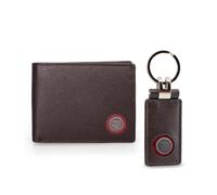 Benfica SL Set Cartera + Llavero En Cuero Genuino (Marrón)