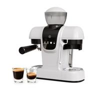 BENFUCHEN Cafetera expreso con molinillo, 20 bar, 20 grados de molienda, pantalla táctil, espumador de leche, recipiente de granos de 220 g, depósito de agua de 800 ml, combinación de filtro de café y